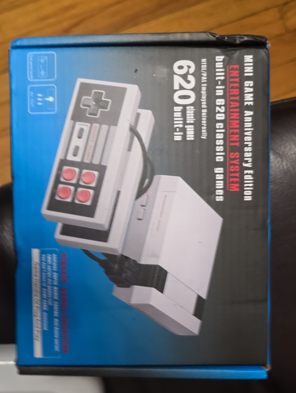 White Retro Mini Video Game Console with Wired Controllers - 620 Built-In Games